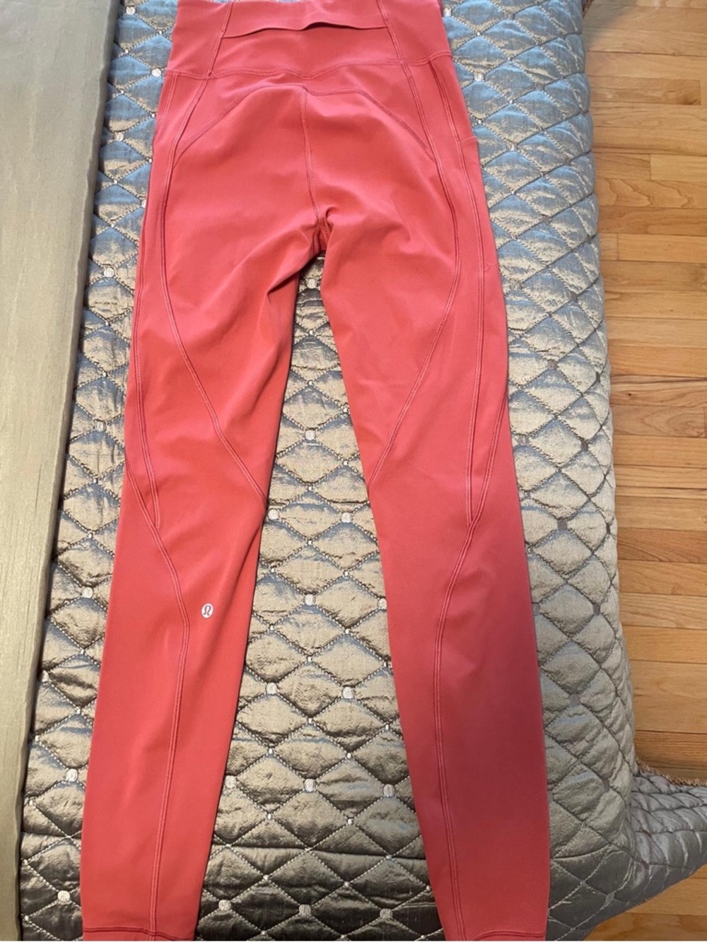 lululemon Coral-Red Running Leggings